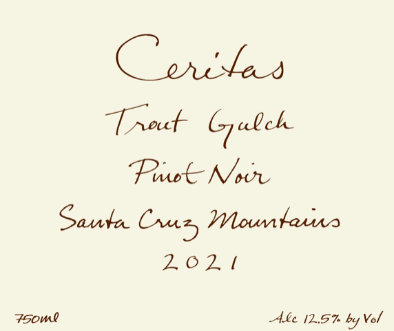 Pinot Noir Trout Gulch Vyd Ceritas