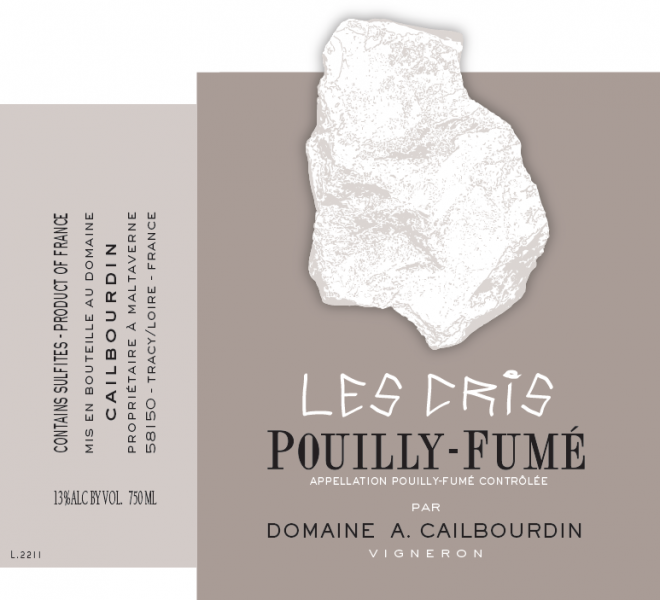 PouillyFume Les Cris Domaine Alain Cailbourdin