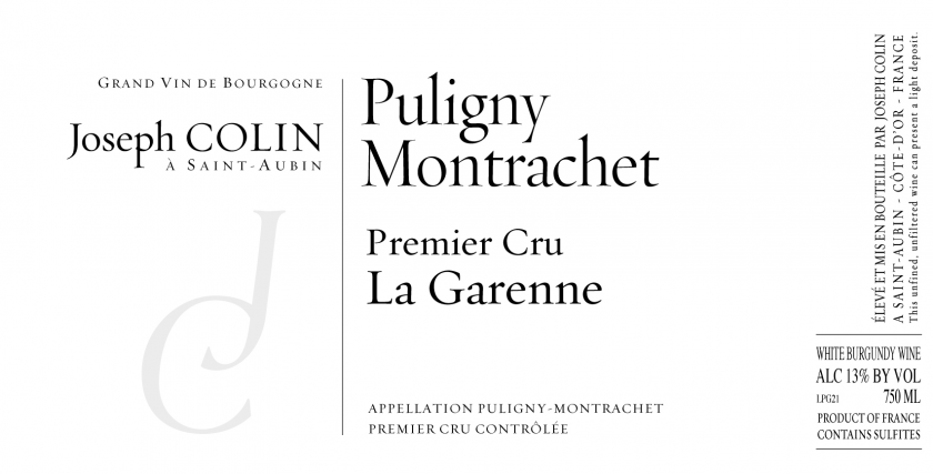 PulignyMontrachet 1er La Garenne