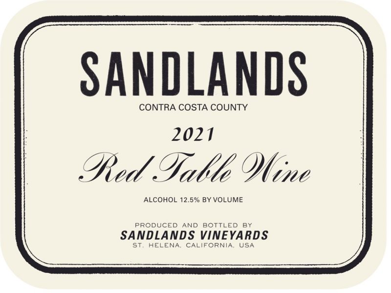 Red Table Wine Contra Costa