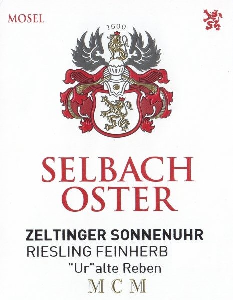 Zeltinger Sonnenuhr Uralte Reben Riesling Sptlese Feinherb