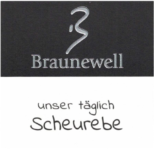 Braunewell Unser Taglich Scheurebe Halbtrocken 