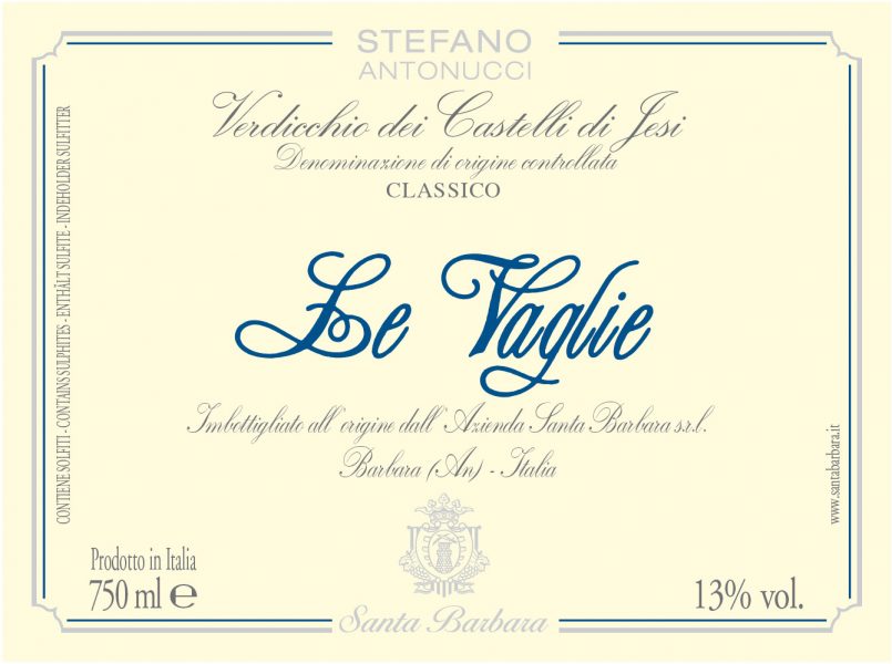 Verdicchio dei Castelli di Jesi Classico Le Vaglie