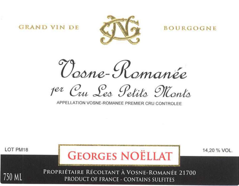 VosneRomanee 1er Les Petit Monts