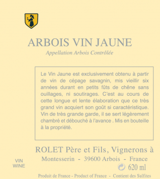 Arbois Vin Jaune, Domaine Rolet