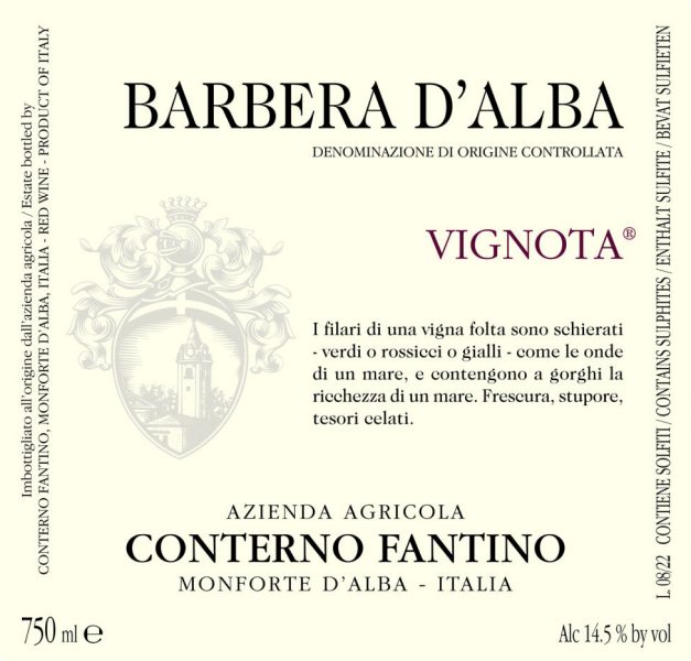 Barbera dAlba Vignota Conterno Fantino