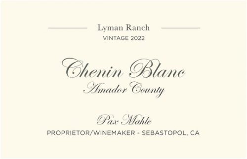 Chenin Blanc 'Lyman Ranch'