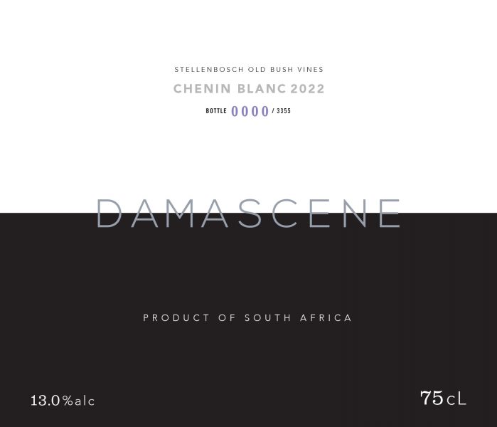 Chenin Blanc Stellenbosch  Old Bush Vines Damascene