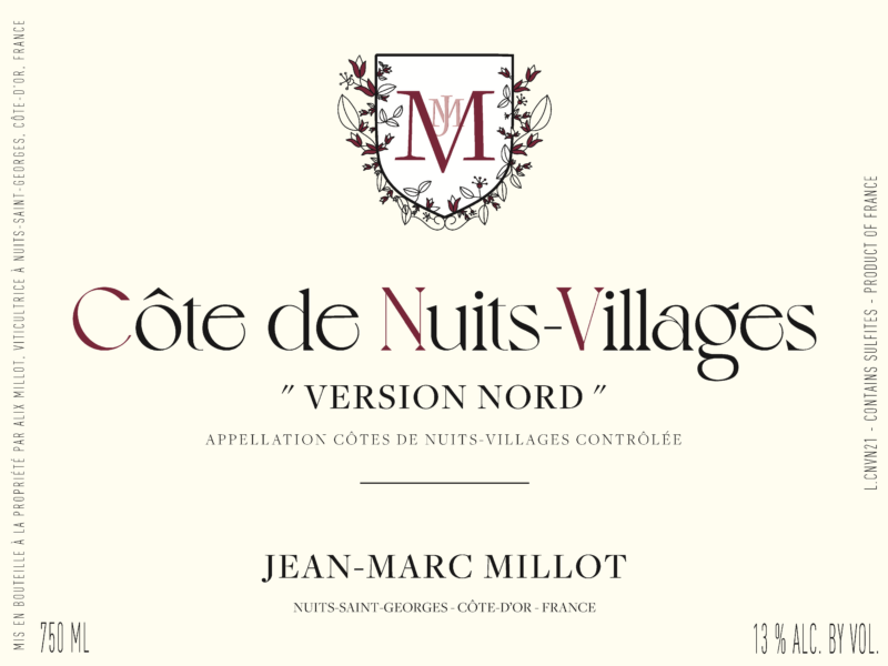 Cote de Nuits Villages Version Nord