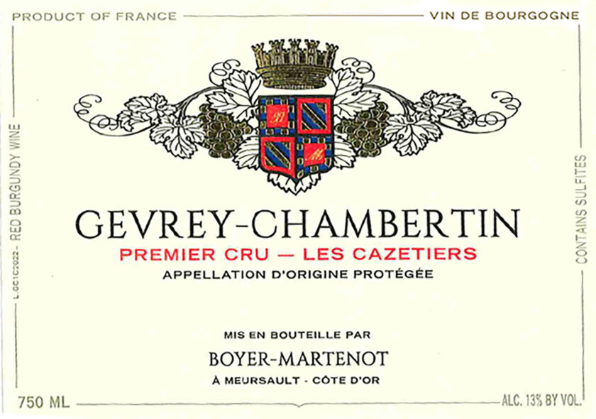 GevreyChembertin 1er Les Cazatiers