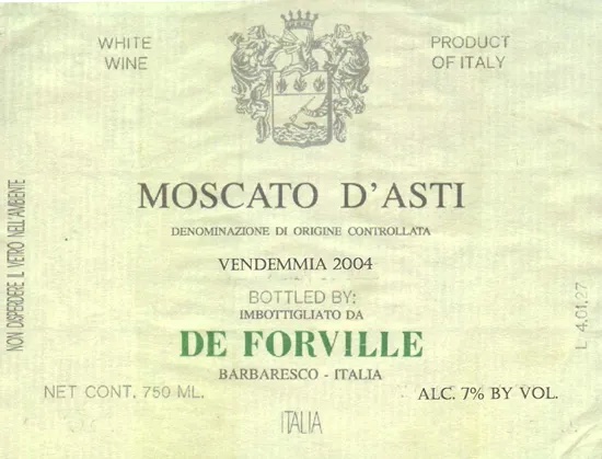 Moscato dAsti De Forville