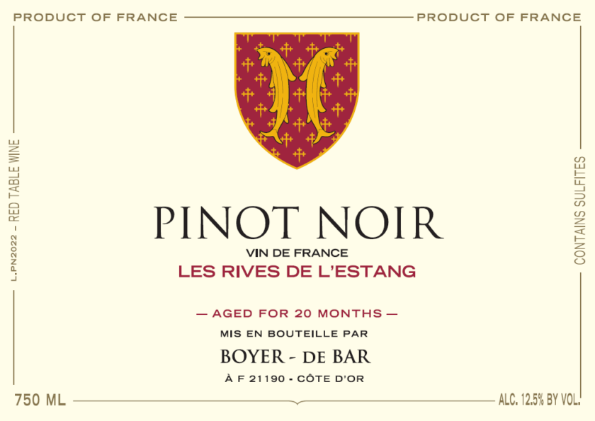Pinot Noir Les Rives de LEstang