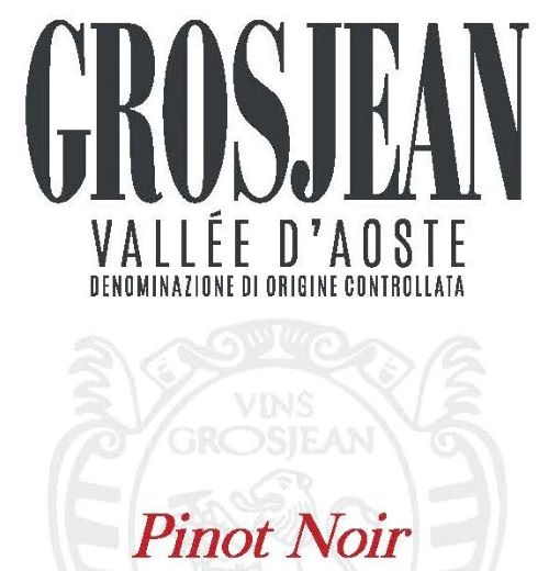 Pinot Noir Vallee dAoste Grosjean