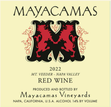 Red Wine 'Mt. Veeder'