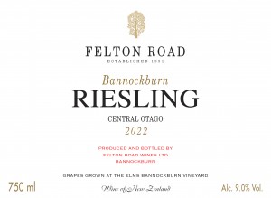 Riesling 'Bannockburn', Felton Road