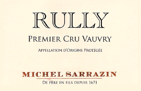 Rully Blanc 1er Vauvry Michel Sarrazin