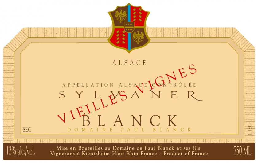 Sylvaner Vieilles Vignes Domaine Paul Blanck