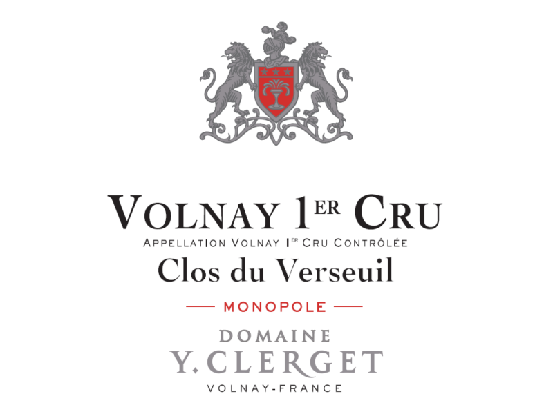 Volnay 1er Clos du Verseuil Monopole