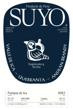 Andean Brandy, 'Exploratory Series, Quebranta, Fundo Pampas de Ica 2023'