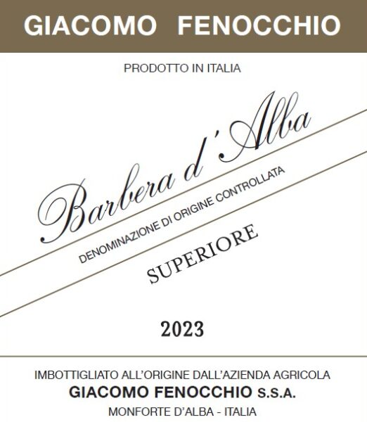Barbera dAlba Superiore Giacomo Fenocchio