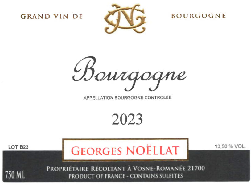 Bourgogne Rouge Georges Noellat
