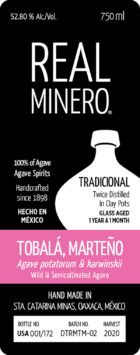 Destilado de Agave 9th Floor - Tobala/Marteno