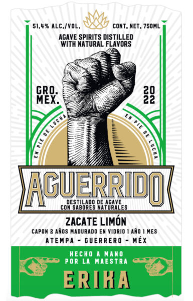 Destilado de Agave Cupreata con Zacate Limon Erika Meneses