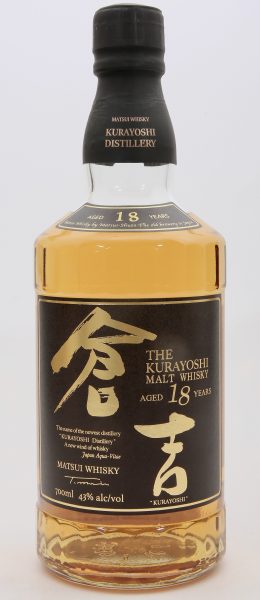 Malt Whisky Kurayoshi 18 Year Matsui Whisky