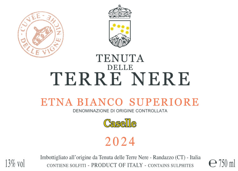 Etna Bianco Superiore Le Vigne Niche Caselle Terre Nere