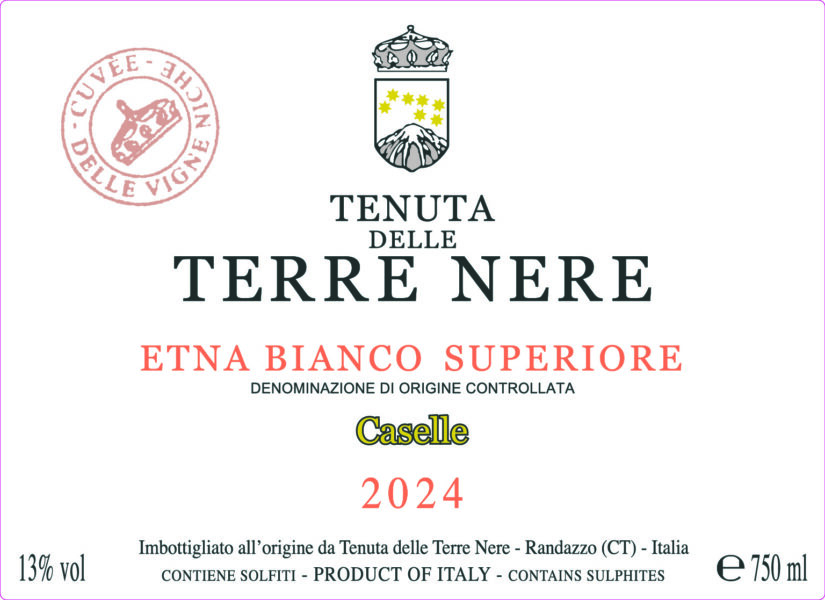 Etna Bianco Superiore Le Vigne Niche Caselle Terre Nere Strapped