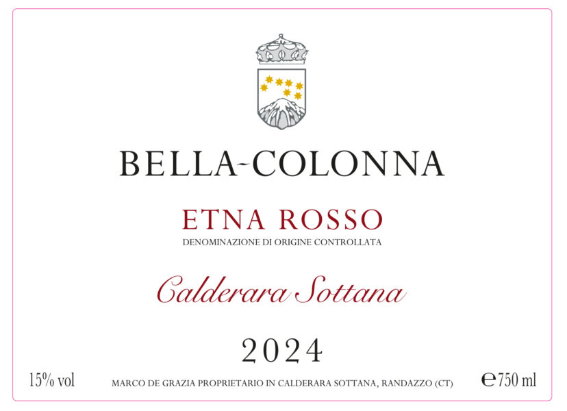 Etna Rosso Calderara Sottana BellaColonna