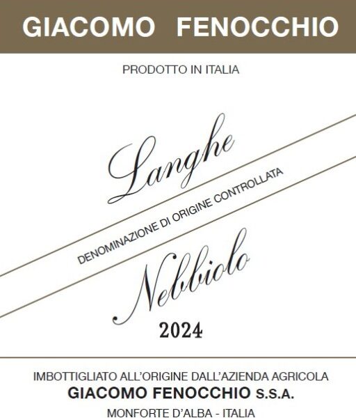 Langhe Nebbiolo Giacomo Fenocchio