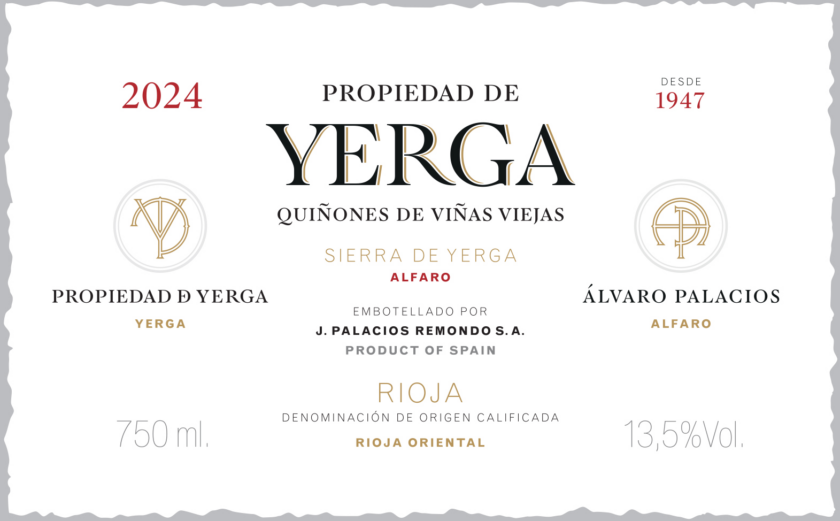 Rioja Propiedad de Yerga J Palacios Remondo
