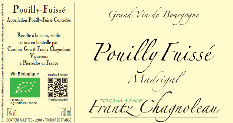 PouillyFuiss Madrigal