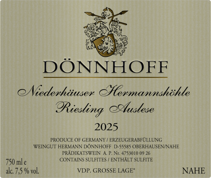 Dnnhoff Niederhuser Hermannshhle Riesling Auslese Goldkapsel
