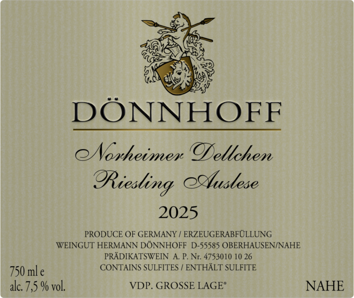 Dnnhoff Norheimer Dellchen Riesling Auslese Goldkapsel