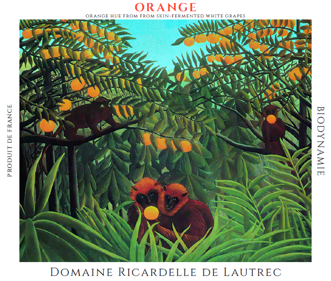 VdF Orange Biodynamie Domaine Ricardelle de Lautrec