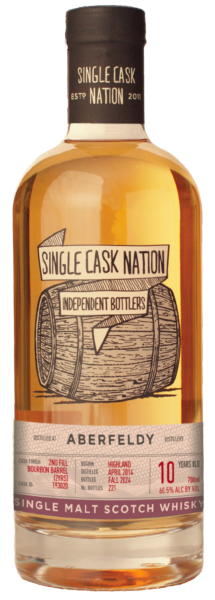 Aberfeldy 2014  10 Year 2nd Fill Bourbon  Cask 193020 Single Cask Nation