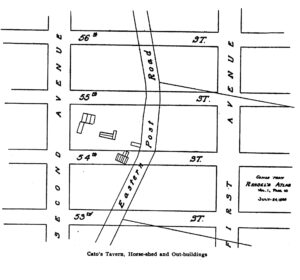 location of Catos Tavern in Manhattan