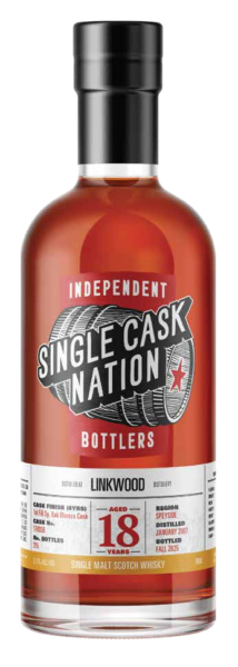 Linkwood 2007  18 Year 1st Fill Oloroso Cask 170936 Single Cask Nation