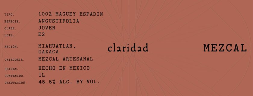 Mezcal Espadin Claridad